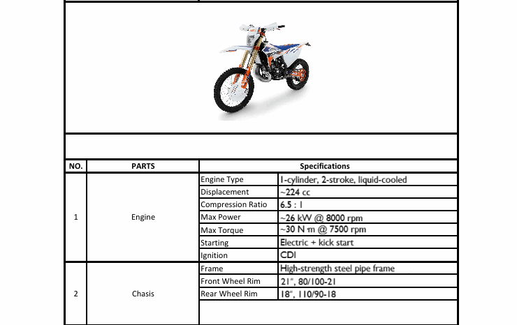 Kayo KT250 Enduro full