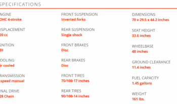 Kayo TT125 full